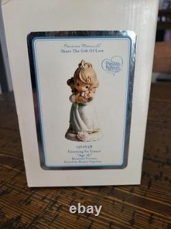 Precious Moments Growing In Grace Porceline Bisque Figurines Age 14, 15, 16 Precious Moments Growing In Grace Porceline Bisque Figurines Age 14, 15, 16