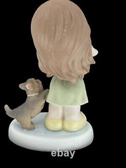 Precious Moments HAPPY TAILS TWO YOU 940027 Yorkies w Girl 2009 w Box Stamped SB