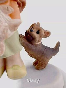Precious Moments HAPPY TAILS TWO YOU 940027 Yorkies w Girl 2009 w Box Stamped SB