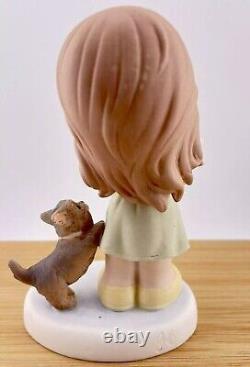 Precious Moments HAPPY TAILS TWO YOU 940027 Yorkies w Girl 2009 w Box Stamped SB