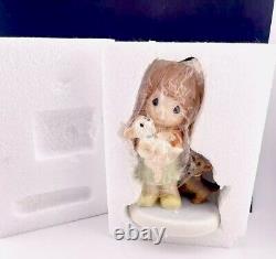 Precious Moments HAPPY TAILS TWO YOU 940027 Yorkies w Girl 2009 w Box Stamped SB
