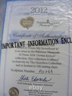 Precious Moments HOME IS WHERE MY SWEETHEART IS A0243 Thomas Kinkade