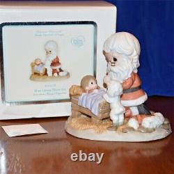 Precious Moments HOW GREAT THOU ART 111008 Santa Baby Jesus Christmas RARE