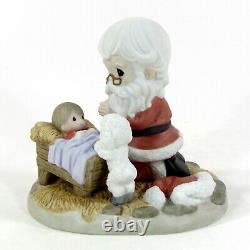 Precious Moments HOW GREAT THOU ART 5 Figurine Santa Baby Jesus Nativity 111008