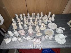Precious Moments HUGE mixed lot Bells Cups Tea Set Plates Figurines