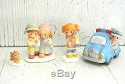 Precious Moments Hawthorne Village Accessory SHARING AND CARING 4 Pc set 91275