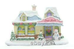 Precious Moments Hawthorne Village Lighted Heart And Sole Shoe Store + COA/FOAM