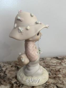 Precious Moments Hay Good Lookin' 1999 Porcelain Figurine 6 White Pink