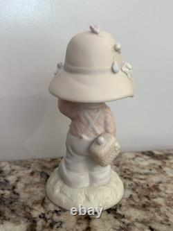 Precious Moments Hay Good Lookin' 1999 Porcelain Figurine 6 White Pink