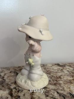 Precious Moments Hay Good Lookin' 1999 Porcelain Figurine 6 White Pink