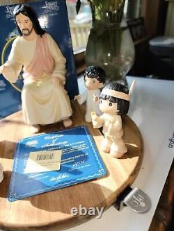 Precious Moments He Shall Lead Children Into 21st Century Figurine 127930A withBox