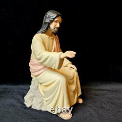 Precious Moments He Shall Lead The Children Jesus SIGNED by Original Trio EUC
