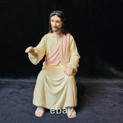 Precious Moments He Shall Lead The Children Jesus SIGNED by Original Trio EUC