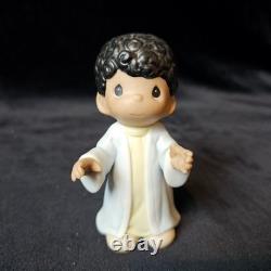Precious Moments He Shall Lead The Children Jesus SIGNED by Original Trio EUC