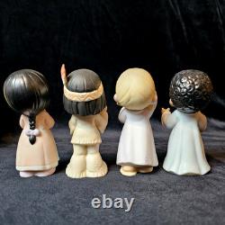 Precious Moments He Shall Lead The Children Jesus SIGNED by Original Trio EUC
