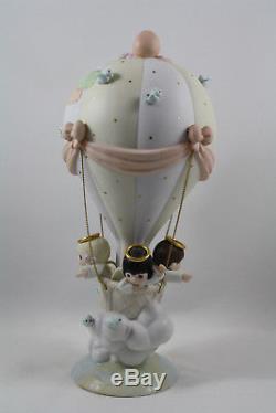 Precious Moments He Watches Over Us All, PM993, Hot Air Balloon with Angles, MIB