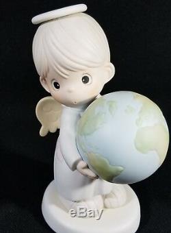 Precious Moments He's Got The Whole World In His Hand 8 1/2 LARGE #434 RARE