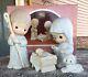 Precious Moments Huge 9 Inch O Come Let Us Adore Him # 111333 Nativity-new