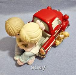 Precious Moments I Cherish Our Moments Together Red Pick Up Truck LE #1605/3000