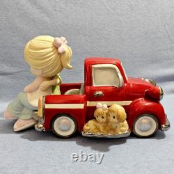 Precious Moments I Cherish Our Moments Together Red Pick Up Truck LE #1605/3000