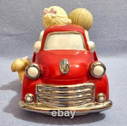 Precious Moments I Cherish Our Moments Together Red Pick Up Truck LE #1605/3000
