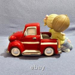 Precious Moments I Cherish Our Moments Together Red Pick Up Truck LE #1605/3000