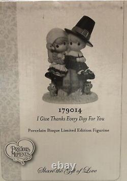 Precious Moments I Give Thanks Every Day For You Pilgrim Figurine