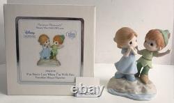 Precious Moments I'M NEVER LOST WHEN I'M WITH YOU 104010 Peter Pan Wendy NEW