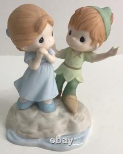 Precious Moments I'M NEVER LOST WHEN I'M WITH YOU 104010 Peter Pan Wendy NEW