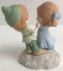 Precious Moments I'M NEVER LOST WHEN I'M WITH YOU 104010 Peter Pan Wendy NEW