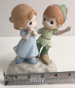 Precious Moments I'M NEVER LOST WHEN I'M WITH YOU 104010 Peter Pan Wendy NEW