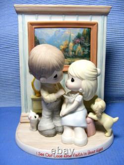 Precious Moments I SEE OUR LOVE AND FAITH IN YOUR EYES Thomas Kinkade A0910