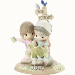 Precious Moments I'd Be Lost Without You 201031 Couple Reading Map Figurine