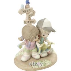 Precious Moments I'd Be Lost Without You 201031 Couple Reading Map Figurine