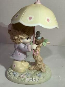 Precious Moments I'll Always Be There For You Girl with Umbrella, Rare New