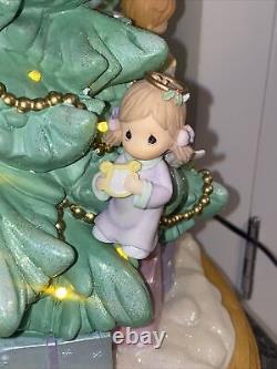 Precious Moments Illuminated Angel Christmas Tree Bradford Edition Enesco WORKS