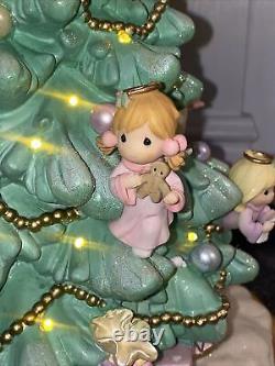 Precious Moments Illuminated Angel Christmas Tree Bradford Edition Enesco WORKS
