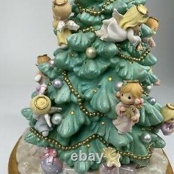 Precious Moments Illuminated Angel Christmas Tree Bradford Edition Rare Enesco