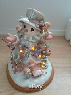 Precious Moments Illuminated Snowman' Building Something Special Limited Rare