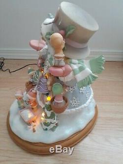 Precious Moments Illuminated Snowman' Building Something Special Limited Rare