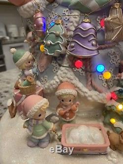 Precious Moments Illuminated Snowman Building Something Special Limited Rare