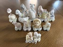 Precious Moments Incomplete 14-Piece Train Birthday Set Baby, 1,3-6, 8-12, 14-16