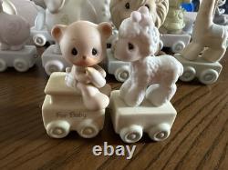 Precious Moments Incomplete 14-Piece Train Birthday Set Baby, 1,3-6, 8-12, 14-16
