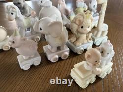 Precious Moments Incomplete 14-Piece Train Birthday Set Baby, 1,3-6, 8-12, 14-16