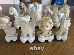 Precious Moments Incomplete 14-Piece Train Birthday Set Baby, 1,3-6, 8-12, 14-16