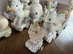 Precious Moments Incomplete 14-Piece Train Birthday Set Baby, 1,3-6, 8-12, 14-16