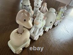 Precious Moments Incomplete 14-Piece Train Birthday Set Baby, 1,3-6, 8-12, 14-16