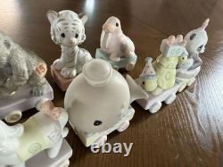 Precious Moments Incomplete 14-Piece Train Birthday Set Baby, 1,3-6, 8-12, 14-16
