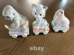 Precious Moments Incomplete 14-Piece Train Birthday Set Baby, 1,3-6, 8-12, 14-16