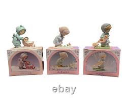 Precious Moments January Through December Miniature Monthly Figurines All Boxes